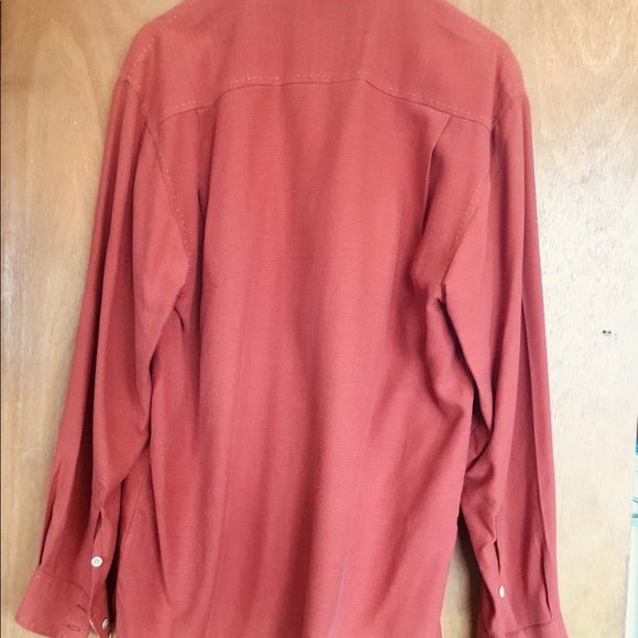 NAT NAST MEN LONG SLV RUST LUX ORIG SILK MED MINT - Picture 2 of 4